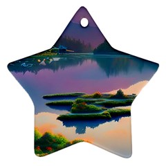 Astonishing Lake View Ornament (star)