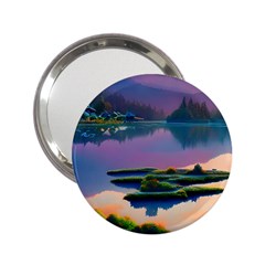 Astonishing Lake View 2 25  Handbag Mirrors by GardenOfOphir