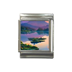 Astonishing Lake View Italian Charm (13mm) by GardenOfOphir