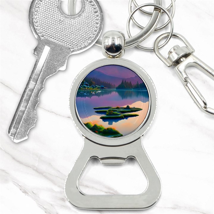 Astonishing Lake View Bottle Opener Key Chain