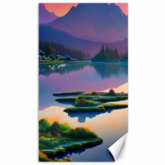 Astonishing Lake View Canvas 40  X 72  by GardenOfOphir