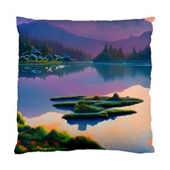 Astonishing Lake View Standard Cushion Case (one Side) by GardenOfOphir