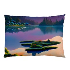 Astonishing Lake View Pillow Case by GardenOfOphir