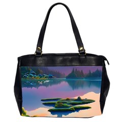 Astonishing Lake View Oversize Office Handbag (2 Sides) by GardenOfOphir