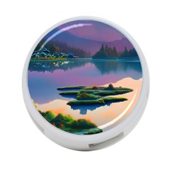 Astonishing Lake View 4-port Usb Hub (one Side) by GardenOfOphir