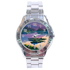 Astonishing Lake View Stainless Steel Analogue Watch by GardenOfOphir