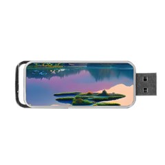 Astonishing Lake View Portable Usb Flash (one Side) by GardenOfOphir