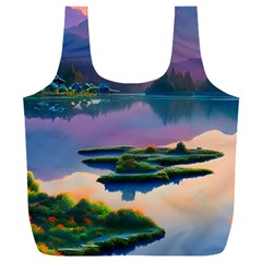 Astonishing Lake View Full Print Recycle Bag (xxxl) by GardenOfOphir