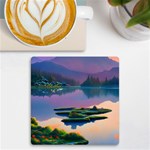 Astonishing Lake View UV Print Square Tile Coaster  Front