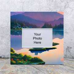 Astonishing Lake View White Box Photo Frame 4  X 6  by GardenOfOphir