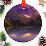 Colored Hues Sunset Ornament (Round) Front