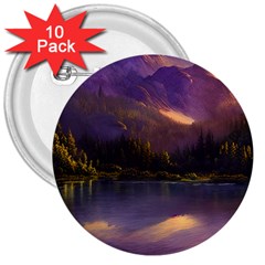 Colored Hues Sunset 3  Buttons (10 Pack)  by GardenOfOphir