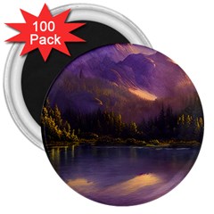 Colored Hues Sunset 3  Magnets (100 Pack) by GardenOfOphir