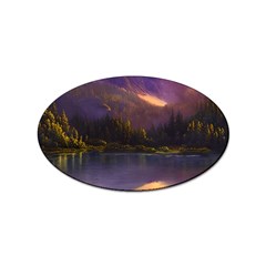 Colored Hues Sunset Sticker Oval (100 Pack) by GardenOfOphir