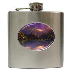 Colored Hues Sunset Hip Flask (6 Oz) by GardenOfOphir