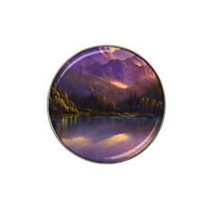 Colored Hues Sunset Hat Clip Ball Marker by GardenOfOphir