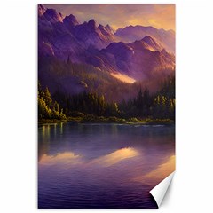 Colored Hues Sunset Canvas 24  X 36  by GardenOfOphir