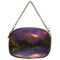 Colored Hues Sunset Chain Purse (one Side) by GardenOfOphir