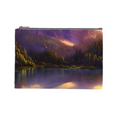 Colored Hues Sunset Cosmetic Bag (large) by GardenOfOphir