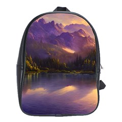 Colored Hues Sunset School Bag (large) by GardenOfOphir