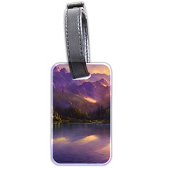 Colored Hues Sunset Luggage Tag (two Sides) by GardenOfOphir