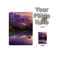 Colored Hues Sunset Playing Cards 54 Designs (mini) by GardenOfOphir