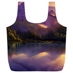 Colored Hues Sunset Full Print Recycle Bag (xl) by GardenOfOphir