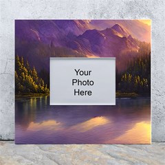 Colored Hues Sunset White Wall Photo Frame 5  X 7  by GardenOfOphir