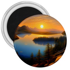 Distant Sunset 3  Magnets by GardenOfOphir