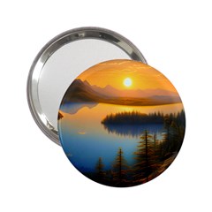 Distant Sunset 2 25  Handbag Mirrors by GardenOfOphir