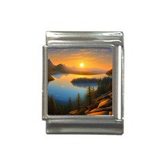 Distant Sunset Italian Charm (13mm) by GardenOfOphir