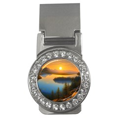 Distant Sunset Money Clips (cz)  by GardenOfOphir