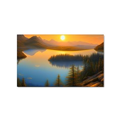 Distant Sunset Sticker Rectangular (10 Pack) by GardenOfOphir