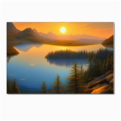 Distant Sunset Postcards 5  X 7  (pkg Of 10) by GardenOfOphir