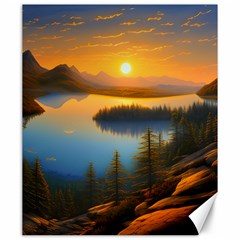 Distant Sunset Canvas 20  X 24  by GardenOfOphir