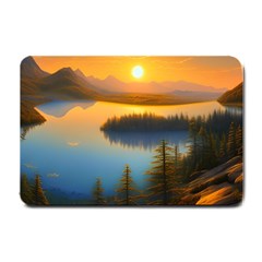 Distant Sunset Small Doormat by GardenOfOphir