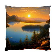 Distant Sunset Standard Cushion Case (two Sides) by GardenOfOphir