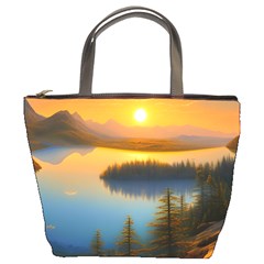 Distant Sunset Bucket Bag by GardenOfOphir