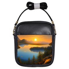 Distant Sunset Girls Sling Bag by GardenOfOphir