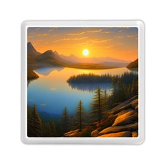 Distant Sunset Memory Card Reader (square) by GardenOfOphir