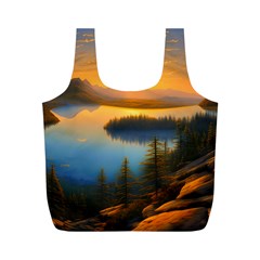 Distant Sunset Full Print Recycle Bag (m) by GardenOfOphir