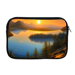 Distant Sunset Apple Macbook Pro 17  Zipper Case by GardenOfOphir