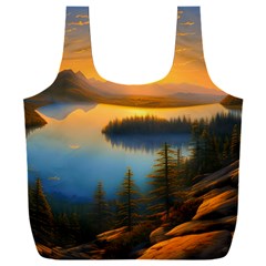 Distant Sunset Full Print Recycle Bag (xxl) by GardenOfOphir