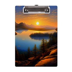 Distant Sunset A5 Acrylic Clipboard