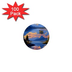 Beautiful Sunset 1  Mini Magnets (100 Pack)  by GardenOfOphir