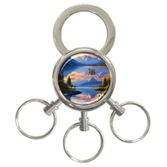 Beautiful Sunset 3-ring Key Chain by GardenOfOphir