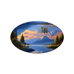 Beautiful Sunset Sticker (oval) by GardenOfOphir