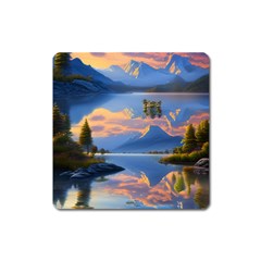 Beautiful Sunset Square Magnet by GardenOfOphir