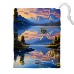 Beautiful Sunset Drawstring Pouch (4xl) by GardenOfOphir