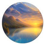 Benevolent Sunset Magnet 5  (Round) Front